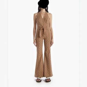 Mother The Halter Doozy Jumpsuit "Chained and Confused" size 24